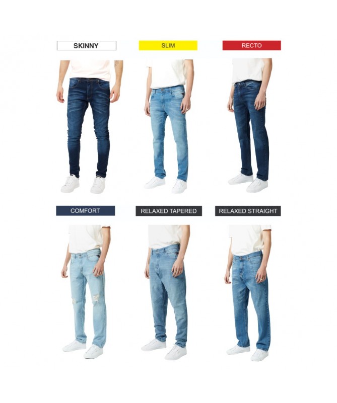 Talles de jean online hombre